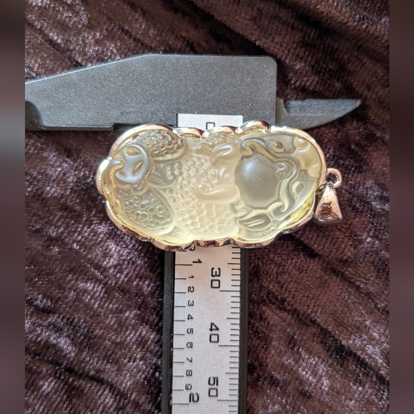 Silver Dragon Pendant Necklace - Picture 3 of 10